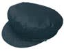 A dark green cotton fisherman's cap with a rounded top and a curved brim, featuring a logo.