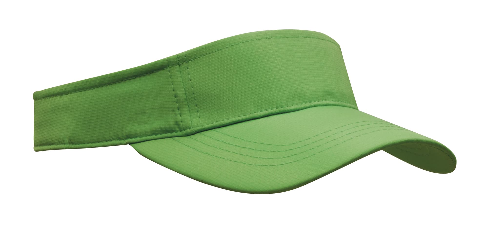 A green Sports Ripstop Visor featuring a simple design and a logo on the front.