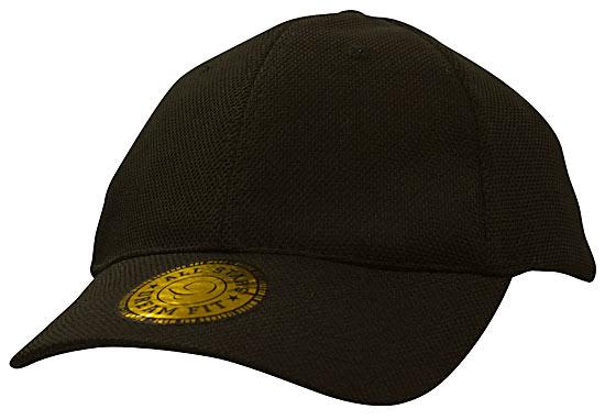 A black mesh cap featuring Dream Fit styling and a logo badge, designed for comfortable headwear.