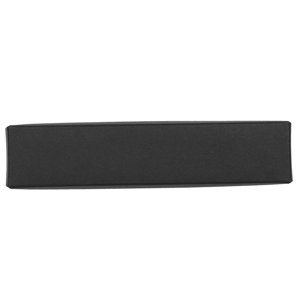 A single black pen box with a sleek design and a simple branding logo.