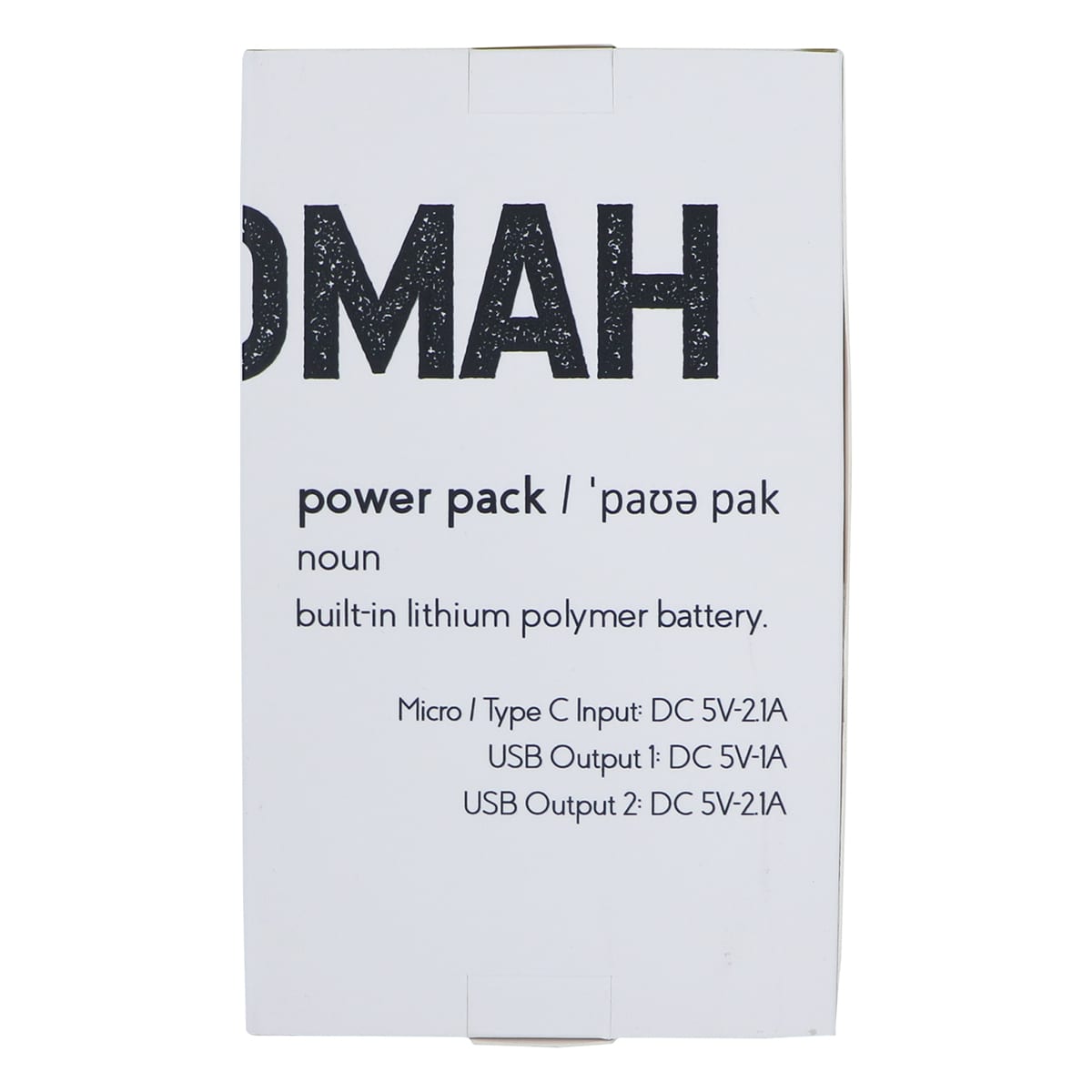 A white and black box featuring the text 