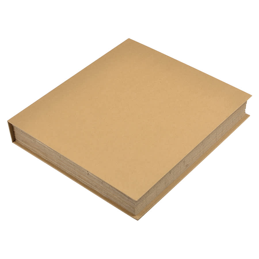A brown, square, foldable cheese and wine board with a simple design, featuring a smooth surface and rounded edges.