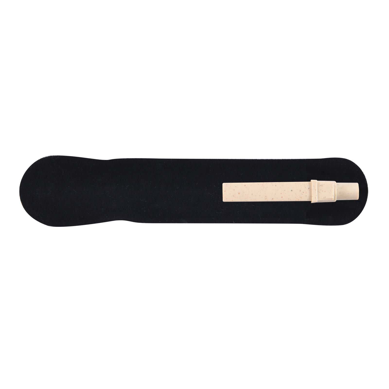 A Matador Eco Pen displayed on a black background, showcasing its minimalist design and eco-friendly materials.