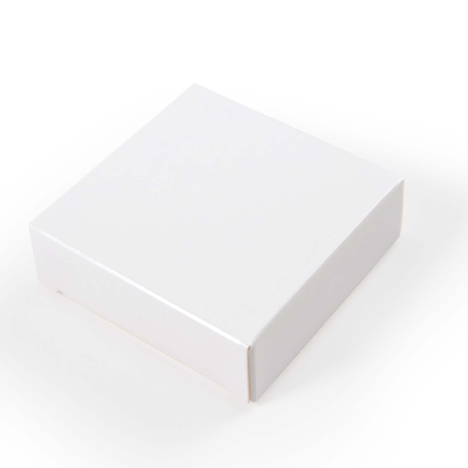 A white cardboard box with a smooth, clean exterior.