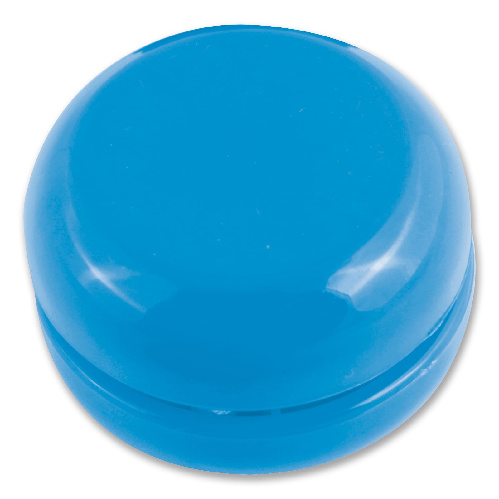 A blue Zippy Yo-Yo with a glossy finish.