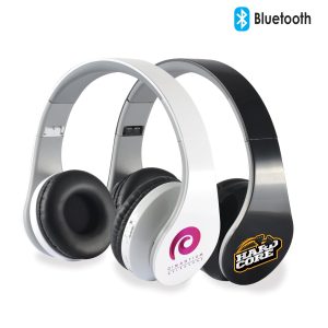 A pair of Hyper Bluetooth Headphones in black and white, featuring padded ear cups and distinctive branding.