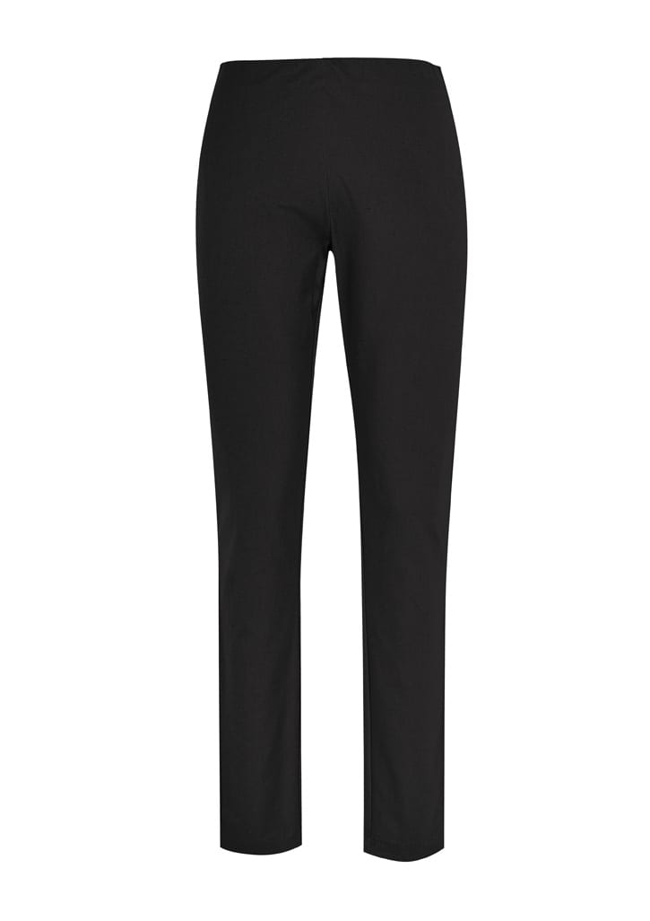 A pair of black women's leggings with a slim fit and no visible branding.