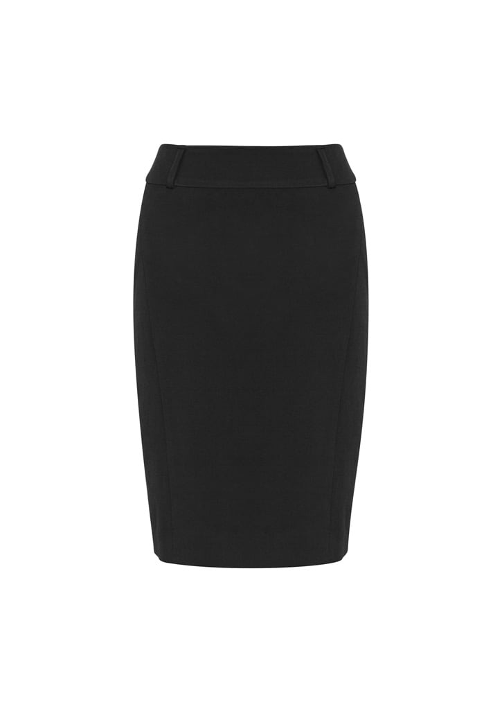 A black women's Loren skirt with a fitted silhouette and waistband, featuring no visible branding.