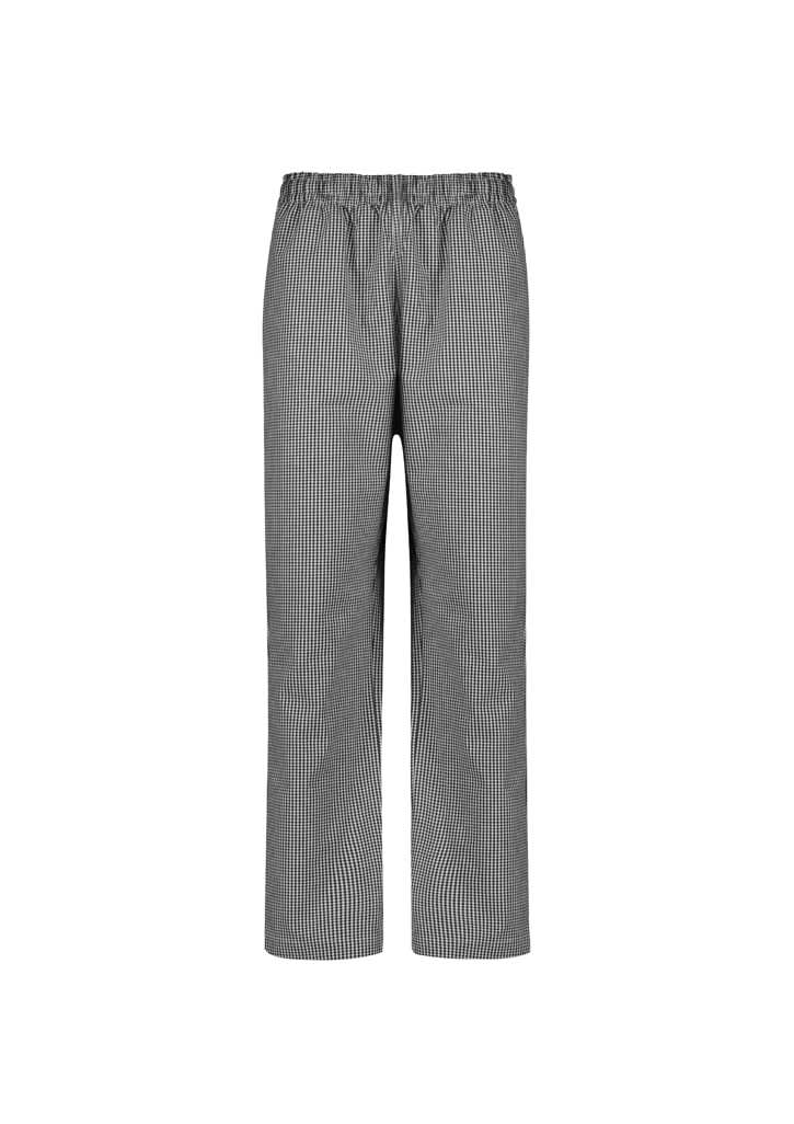 A pair of women's dash pants in a black and white striped pattern, featuring an elasticated waistband.