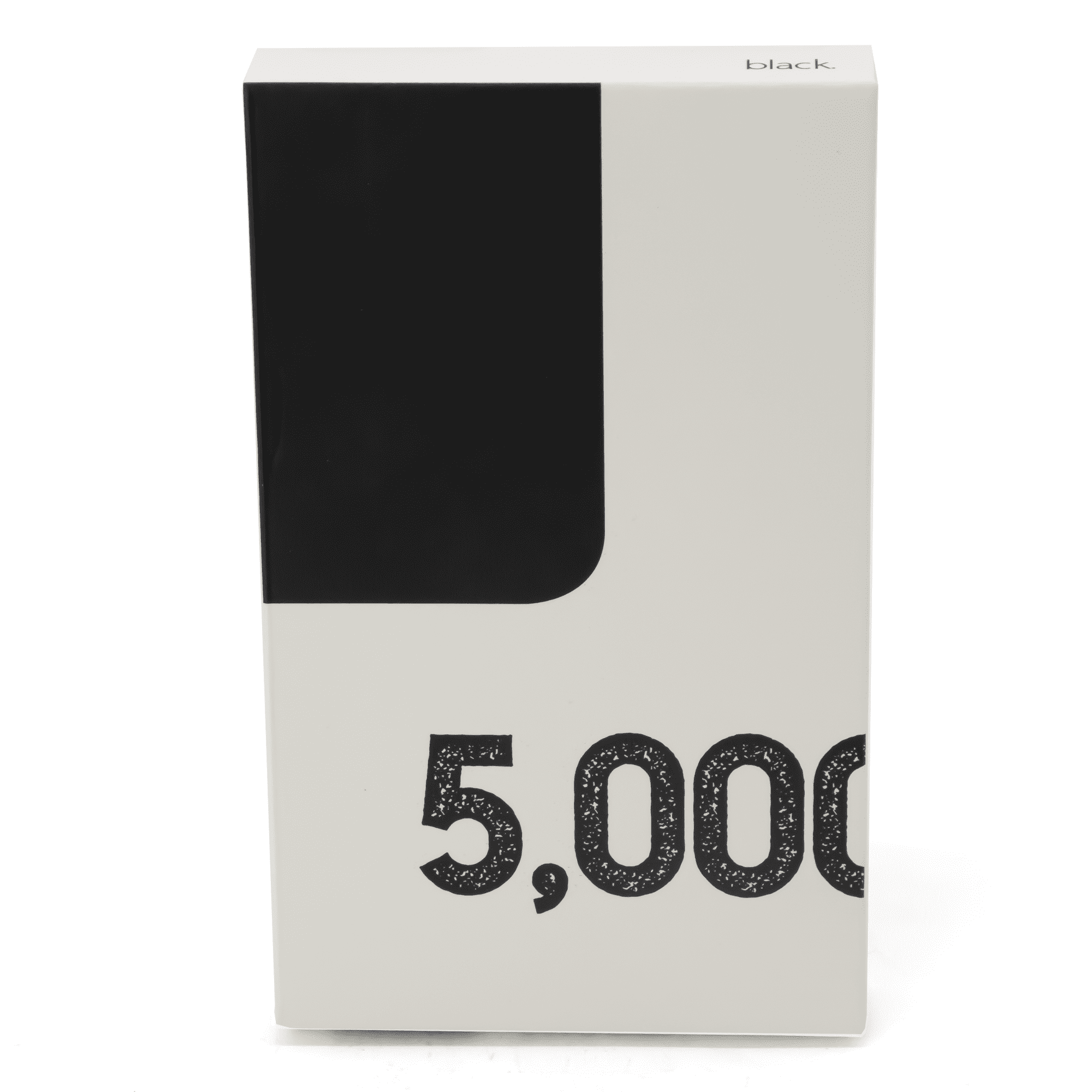 A white and black box featuring the text 
