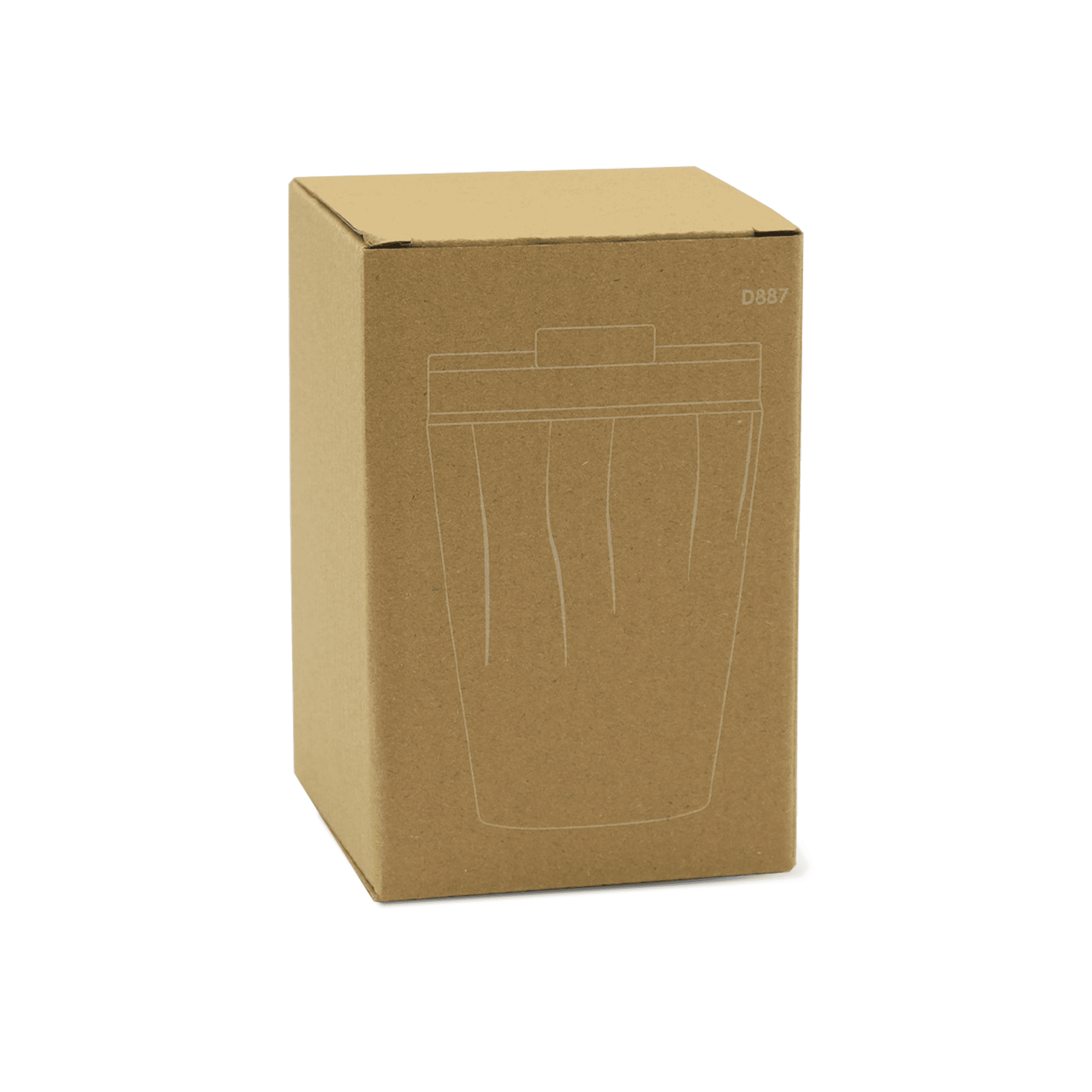 A drink bottle in a cardboard box, designed for the Calypso 330ml Tumbler in a sleek, modern style.