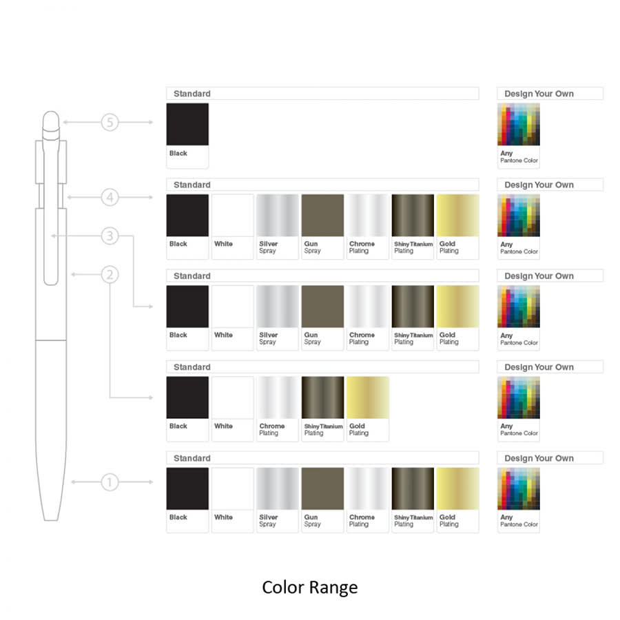 A metal ballpoint pen featuring a twist mechanism, available in various colours and designs, with a logo present.