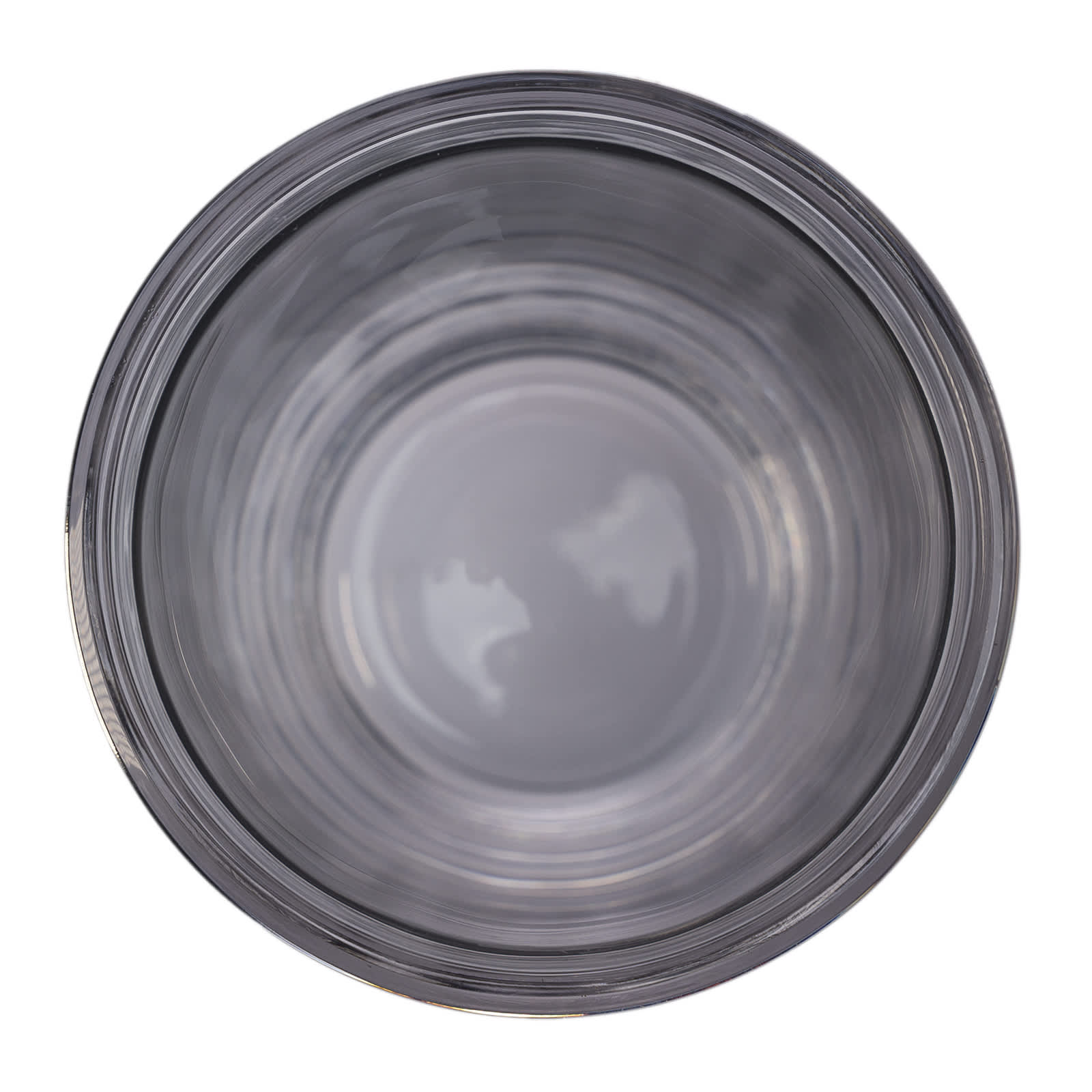 A reusable coffee cup with a transparent design and a snap lid, featuring a smooth interior surface.