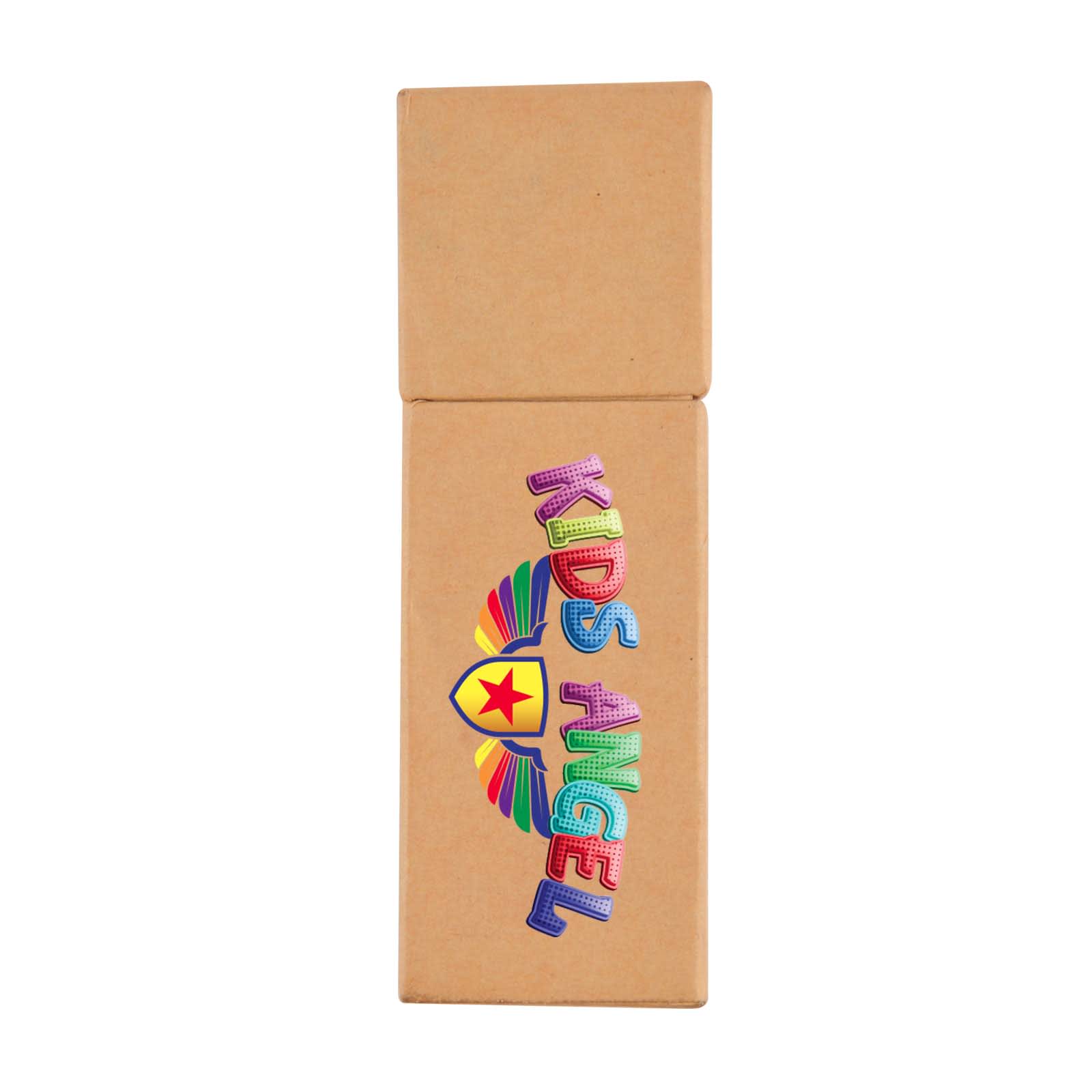 A pencil set packaging featuring the name 