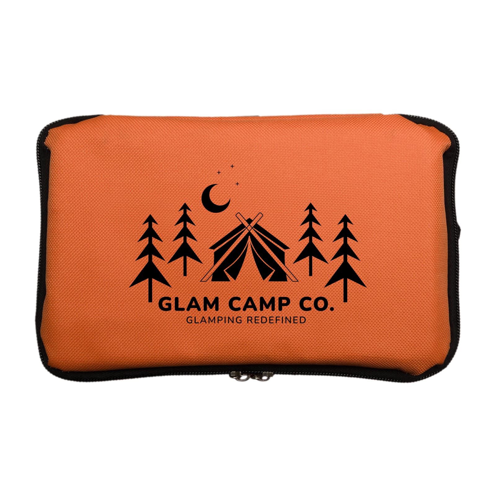 An insulated cooler bag in orange featuring the 