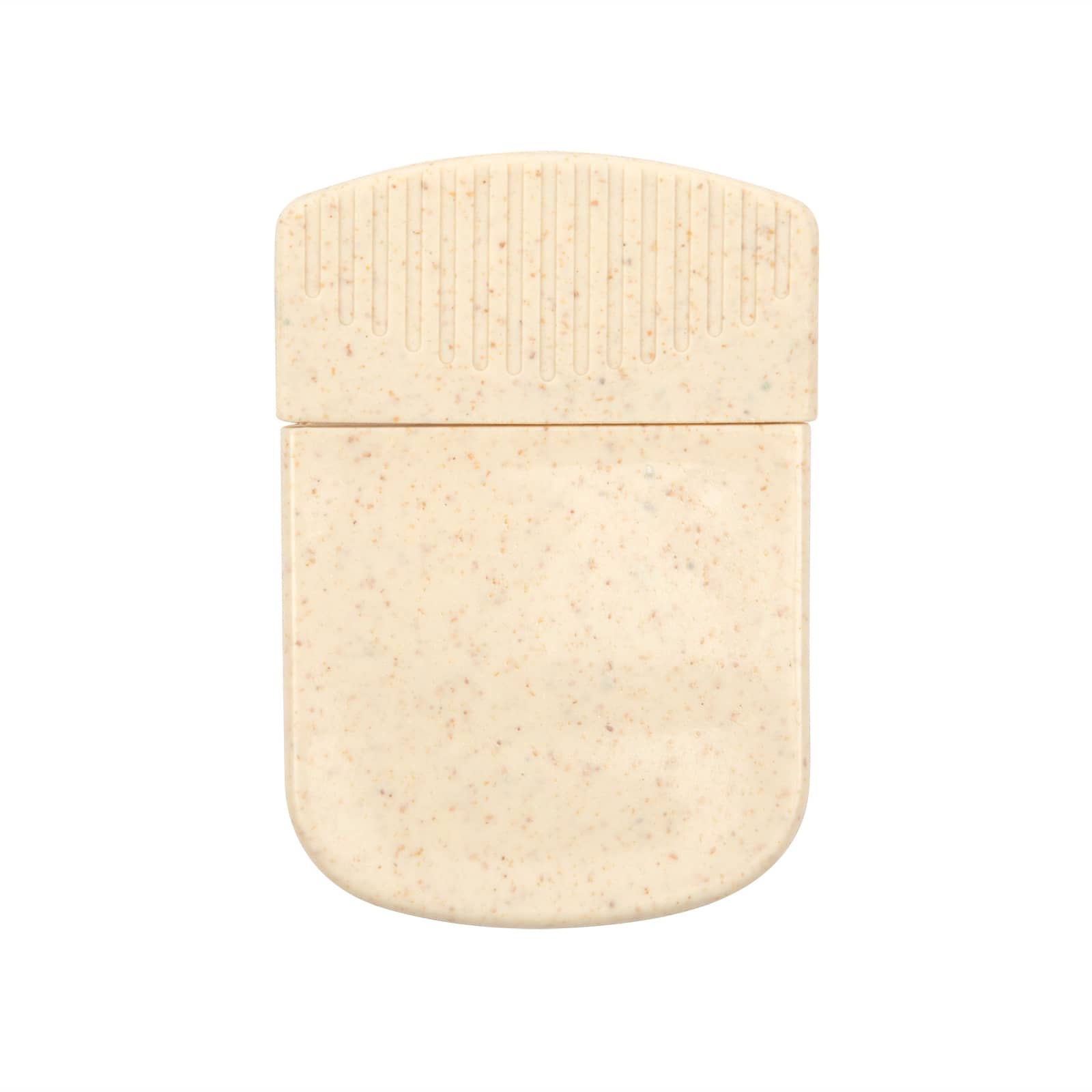 A Croc Magnetic Clip displayed against a white background, featuring a beige color with a textured top half.