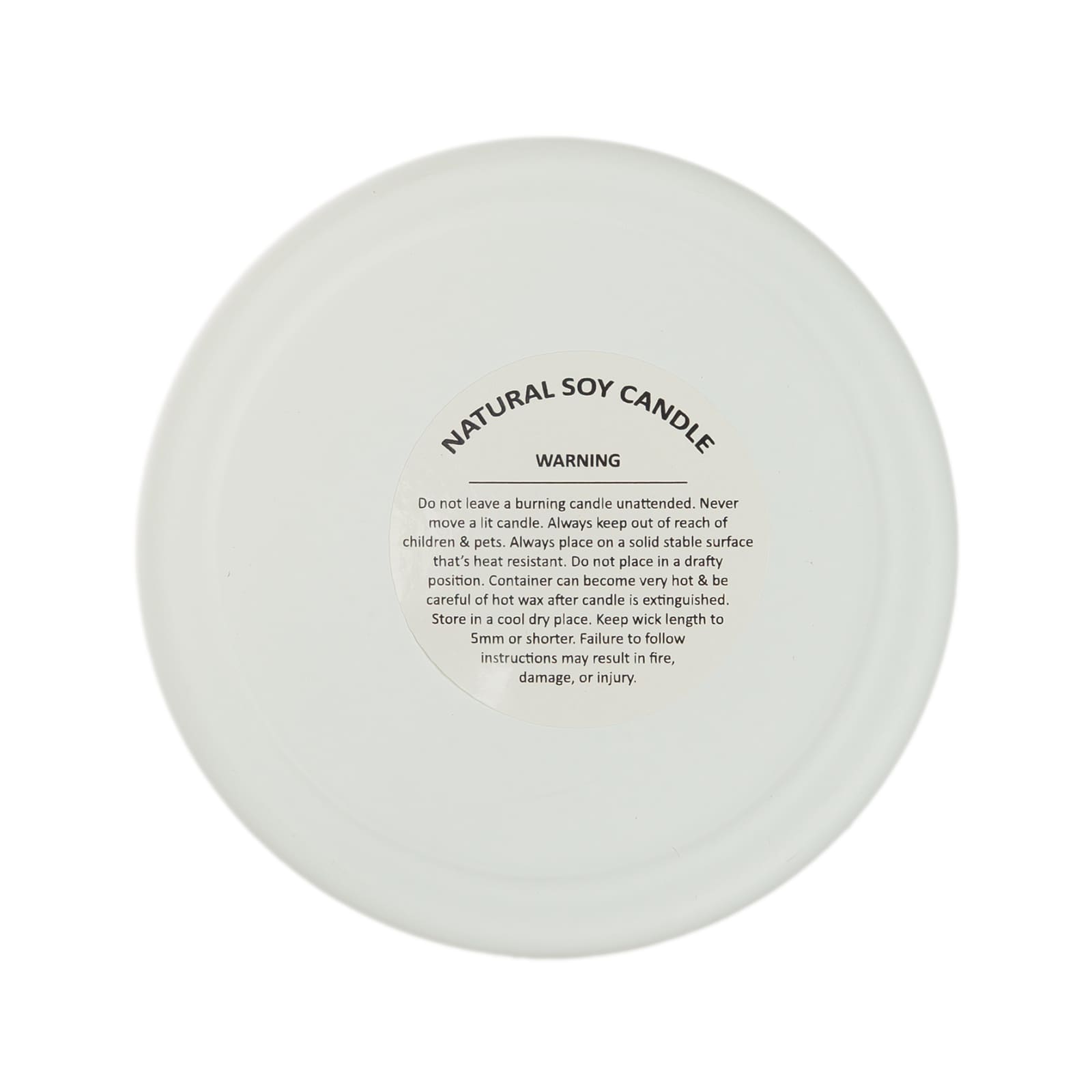 A large white glass candle with a wooden lid, featuring a logo for Lila & Lily Fragrance Studio.