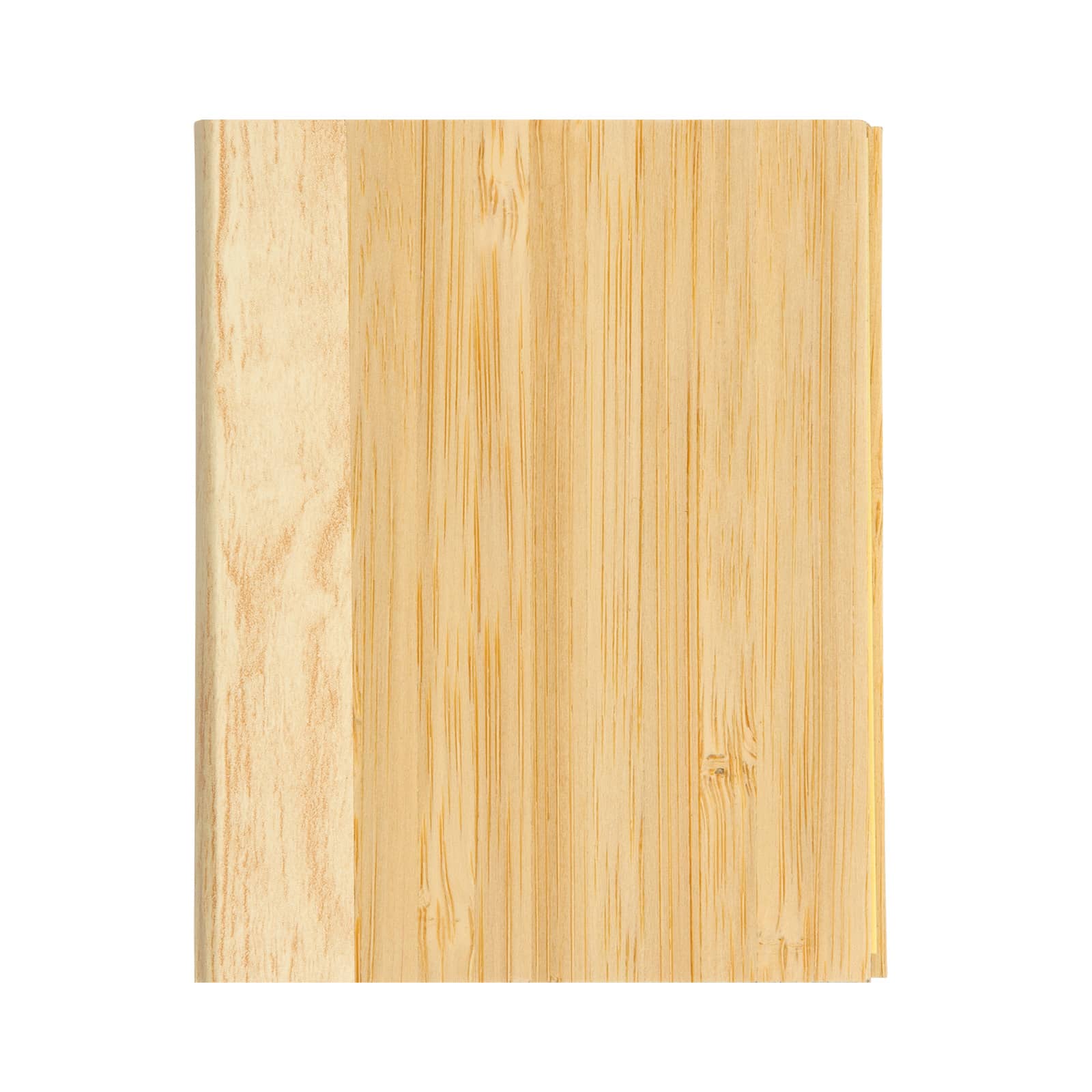 A set of bamboo sticky notes with a natural wood-like appearance, designed as promotional sticky notes for various uses.