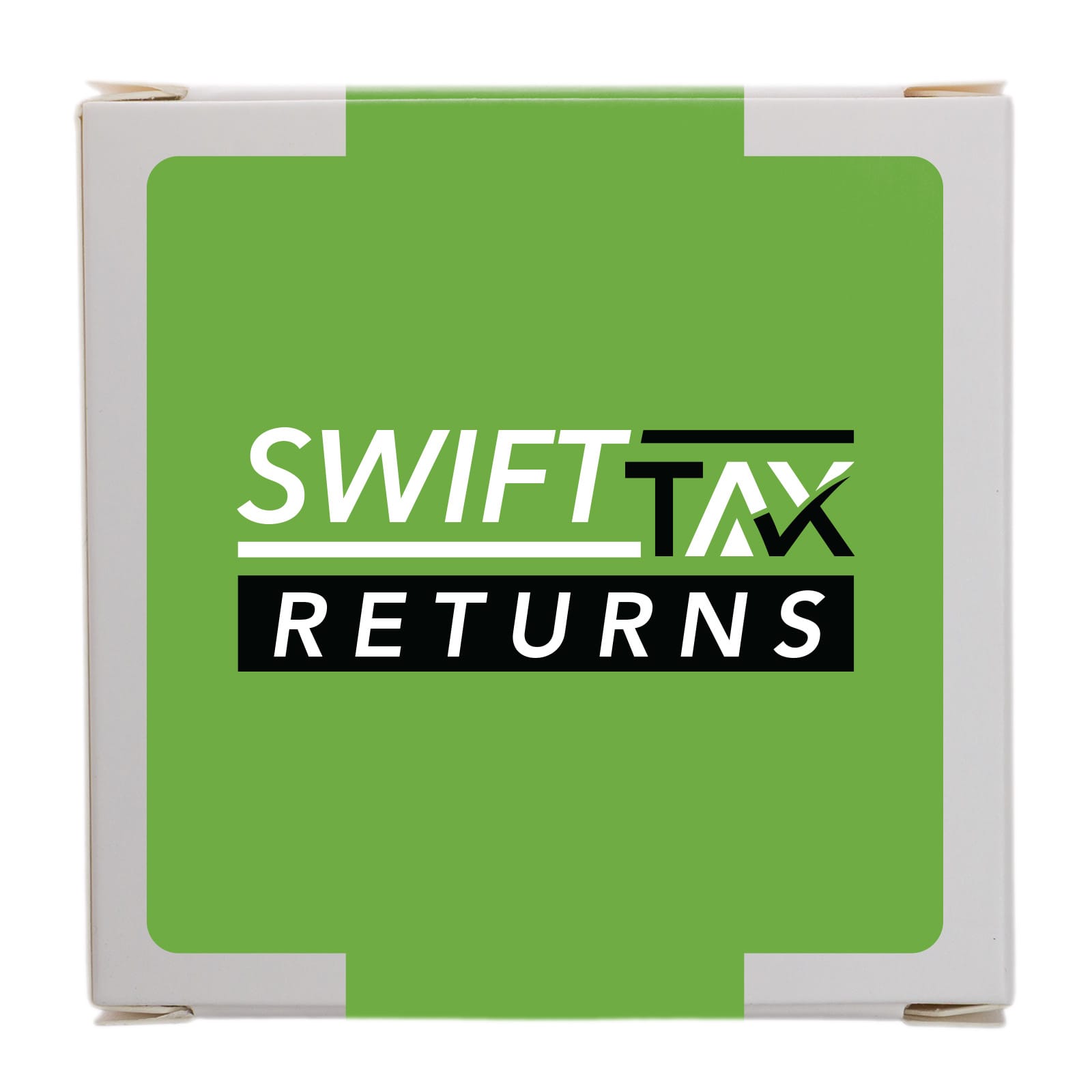 A green box featuring the logo for a product named 