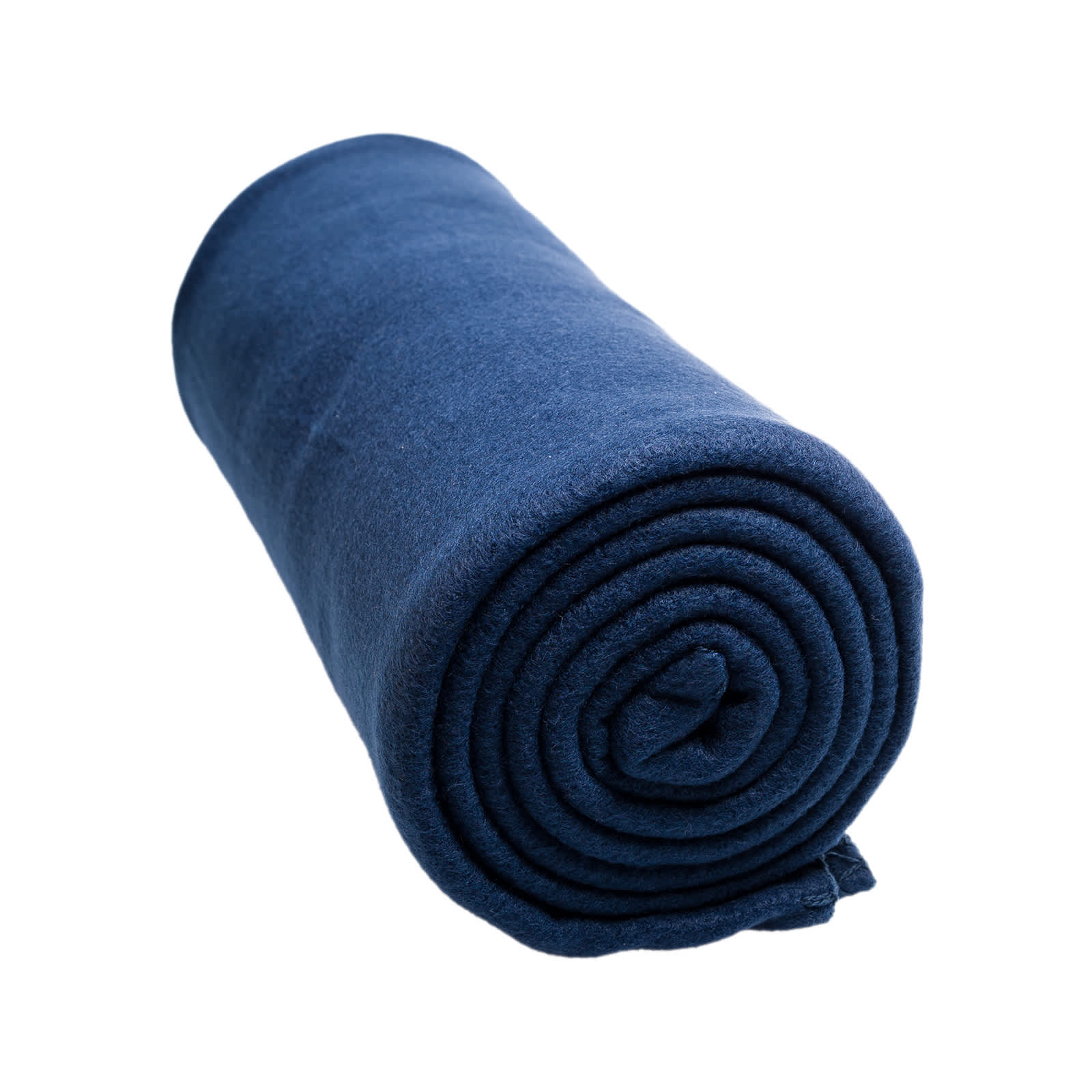 An orange fleece blanket featuring a logo in green. Suitable for leisure and outdoor use.