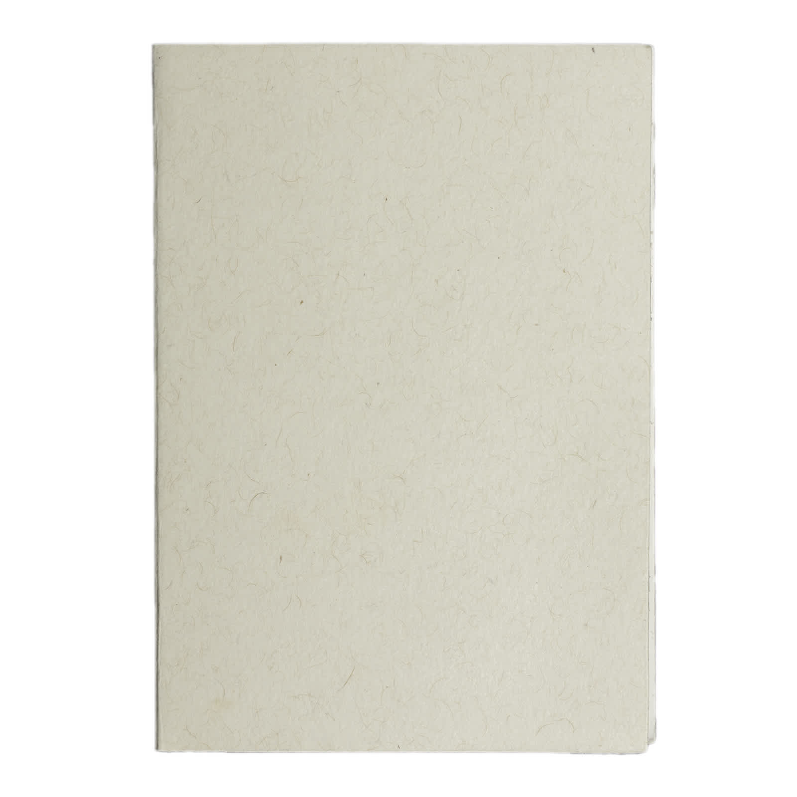 A blank, light beige sticky note booklet with a textured cover, featuring an unbranded design.