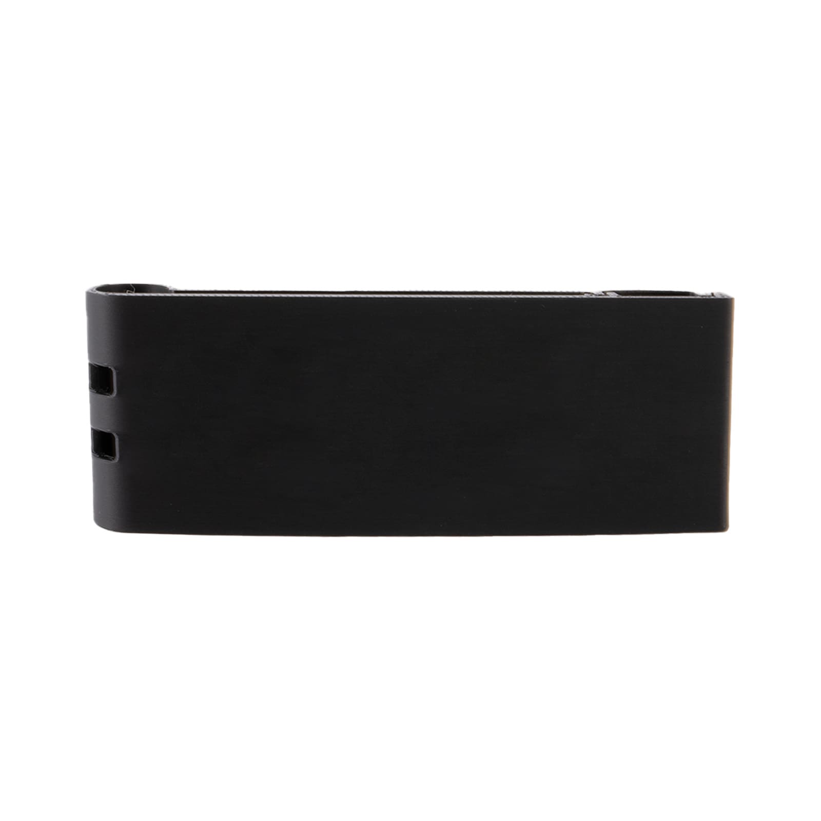 A phone stand in grey with foldable design instructions for landscape and portrait modes. Includes a logo.