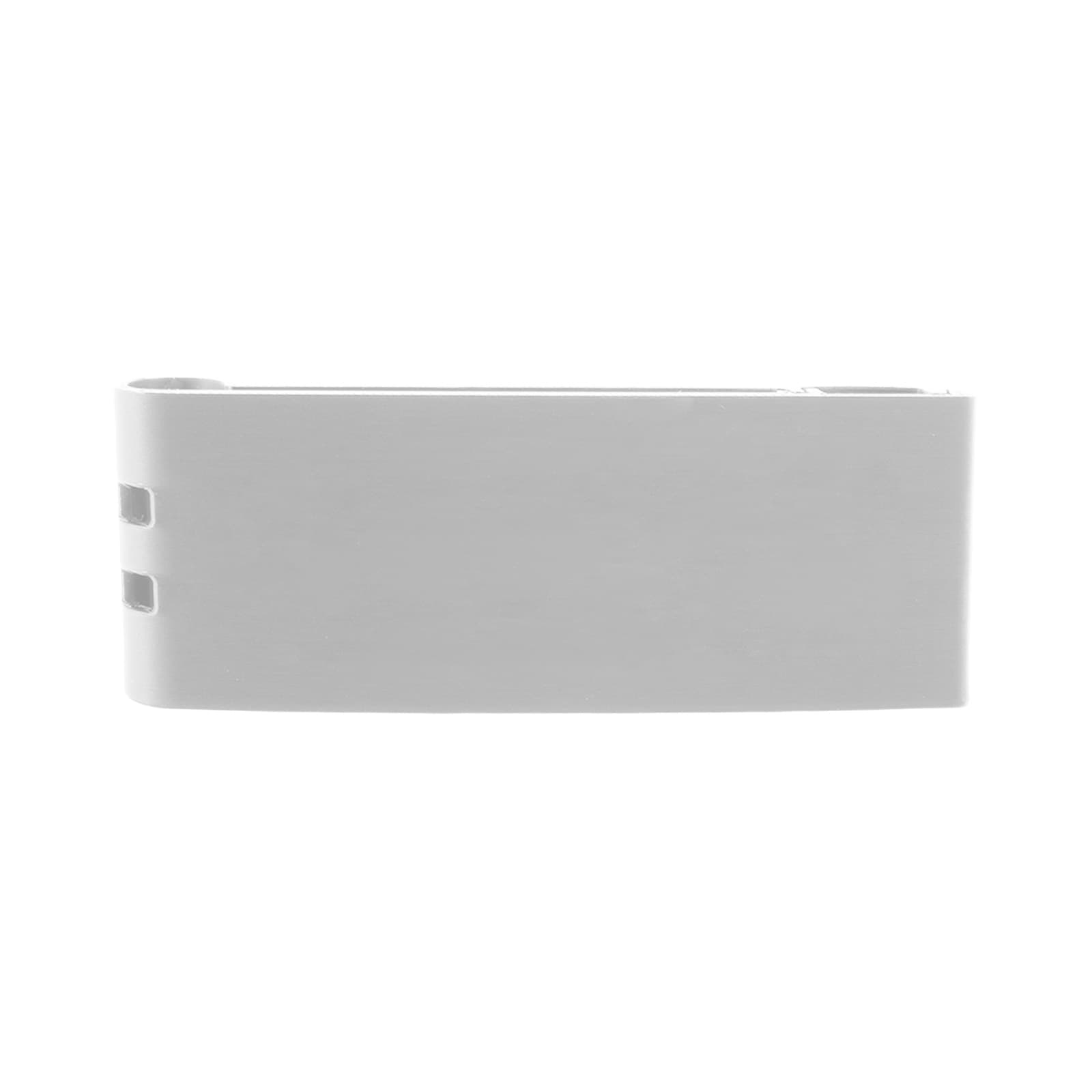 A sleek black phone stand with clips, designed for easy device support and portability. It features a minimalist design.