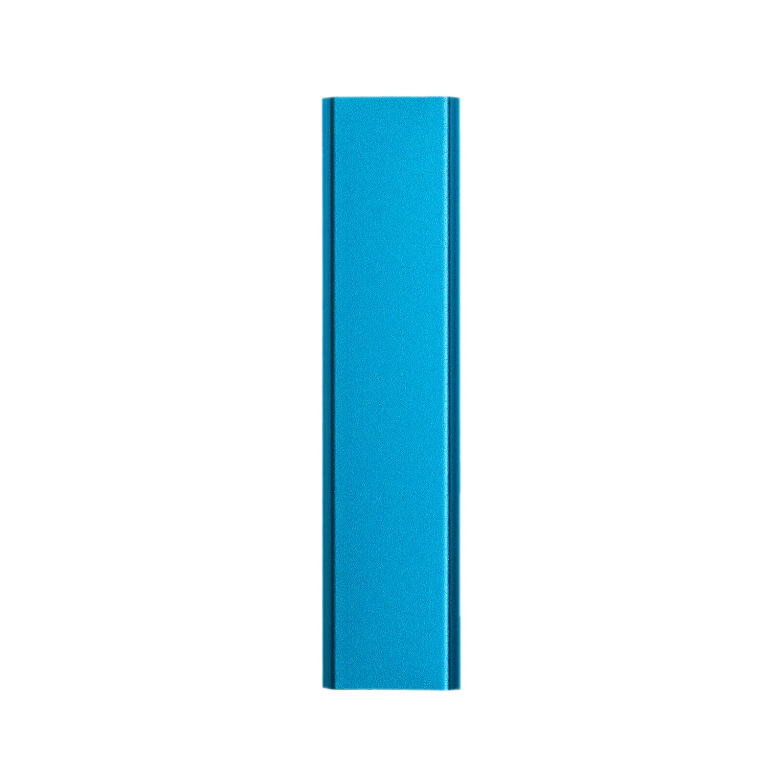 A blue power bank in a slim design, categorized under phone and technology accessories. It has a branding logo.