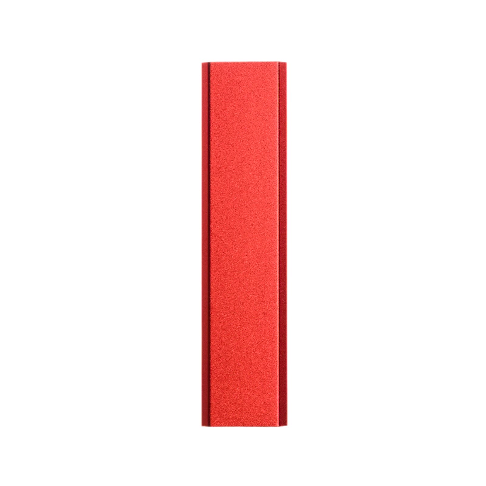 A red power bank with a capacity of 2,000 mAh, designed for charging phones and other electronic devices.