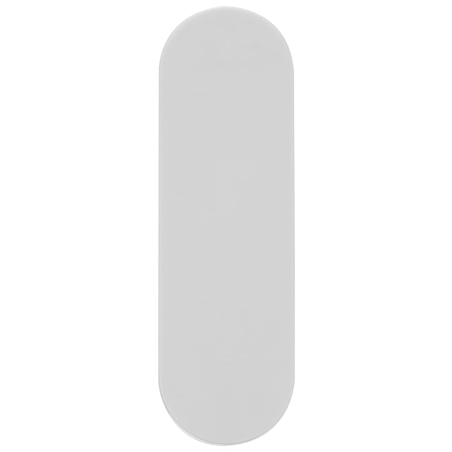 A sleek grey smartphone strap with an oval shape, featuring a subtle logo.
