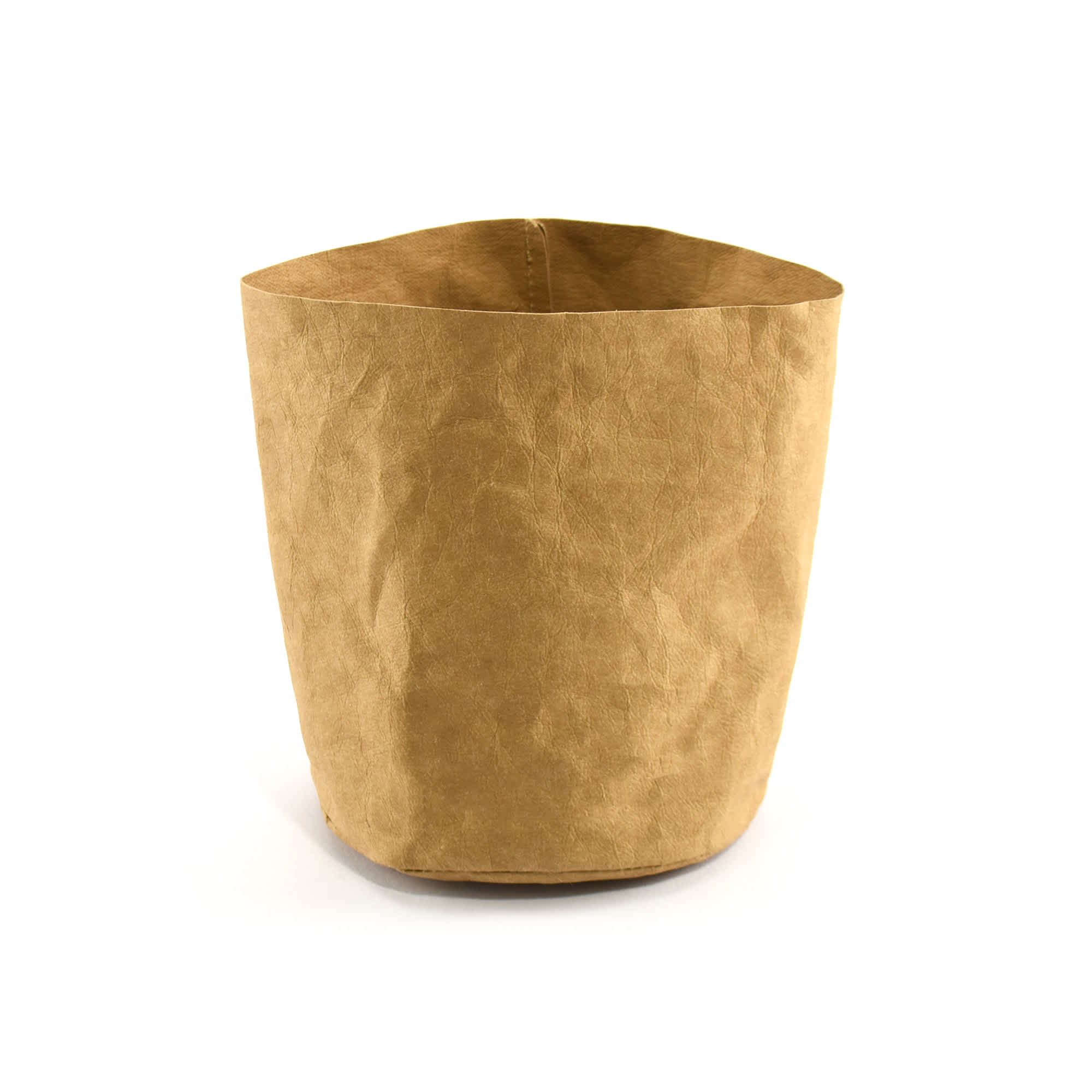A kraft paper storage bag in a tan colour, featuring a simple design and no visible branding.