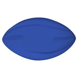 A blue 200mm Spyro football with a smooth surface and a branding logo.