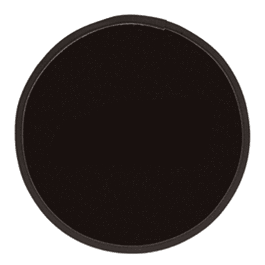 A Fold Up Flying Disc in black with a contrasting rim, featuring a logo on its surface.