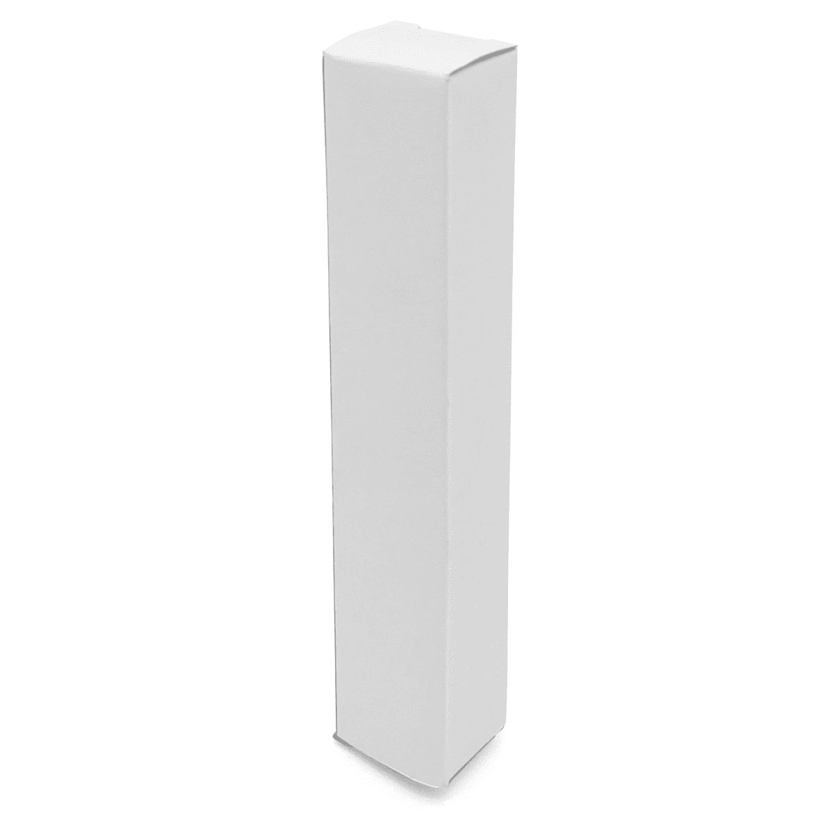 A white, rectangular box suitable for packaging a flashlight tool kit with level. The box features a simple design.