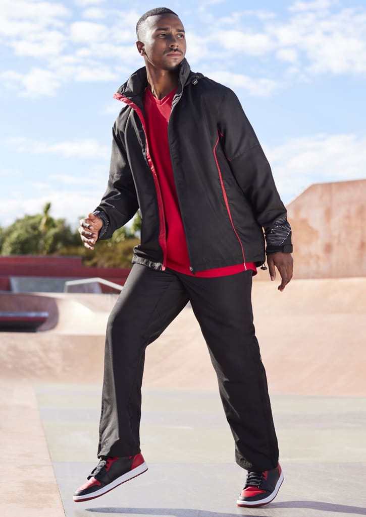 Unisex Razor Pant in black, featuring a streamlined design and an accompanying logo.