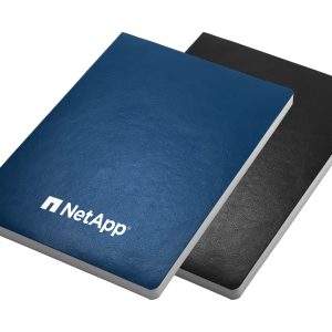 A Zenith A5 notebook set featuring a navy blue and black cover, with branding on the front of the blue notebook.