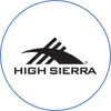 High Sierra outdoor and travel gear logo with mountain-inspired icon on a white background.